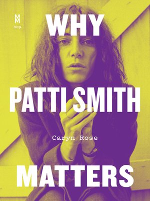 cover image of Why Patti Smith Matters